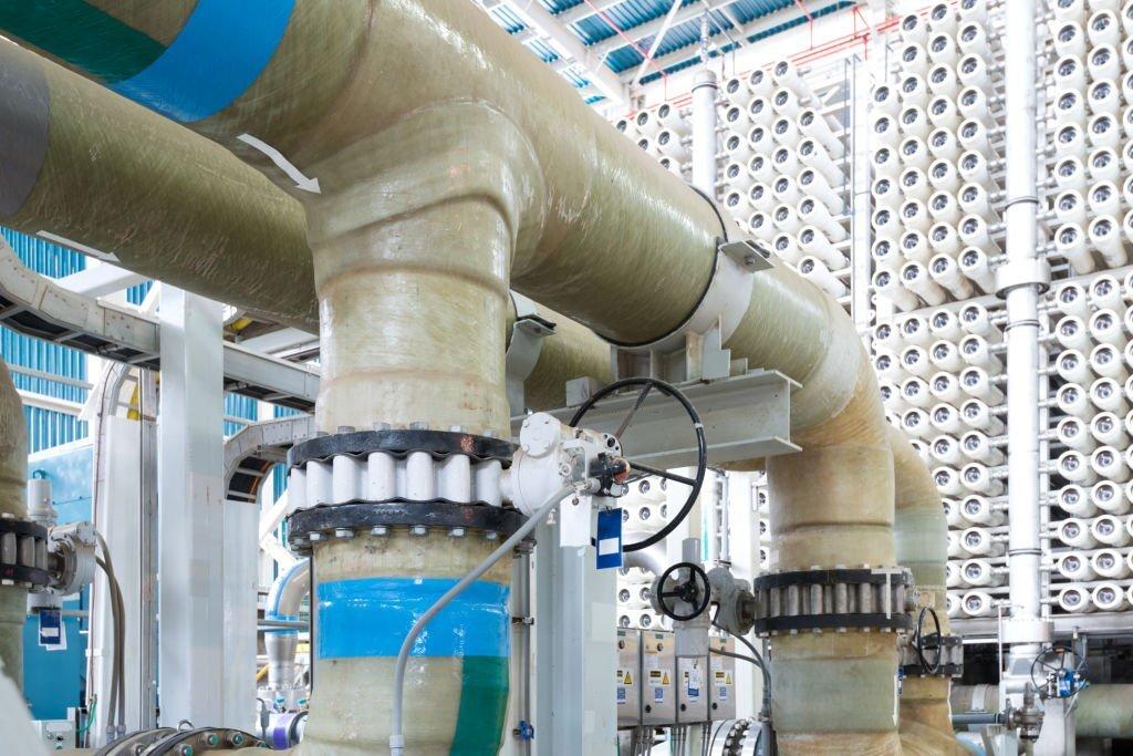 Blockage in the reverse osmosis membranes - treatment plant