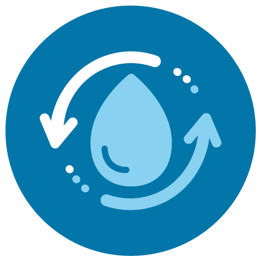 Triples the filtration stroke icon