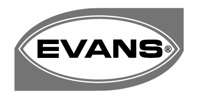 Evans logo blanco y negro
