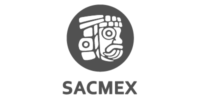 Sacmex logo blanco y negro