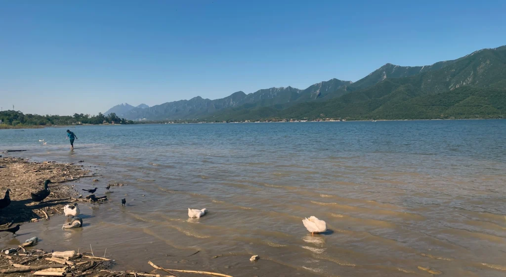 Low water levels at La Boca Reservoir (2022).